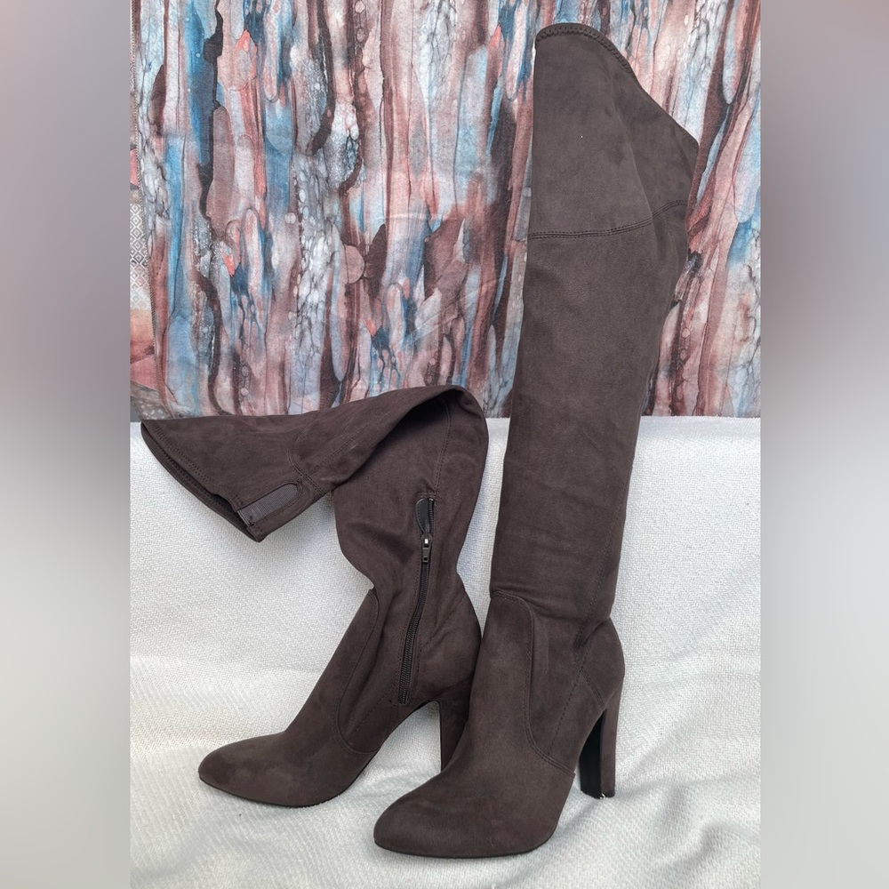 Unisa Black Suede Over the Knee Boots- US Size 8